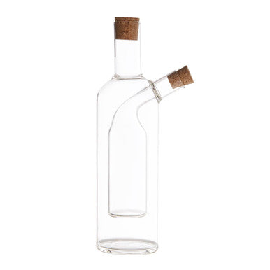 Orsina Montela 2-in-1 Glass Oil and Vinegar Dispenser Bottle