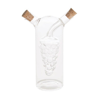 Orsina Montela Oil and Vinegar Glass Bottle – Dual Chamber Dispenser
