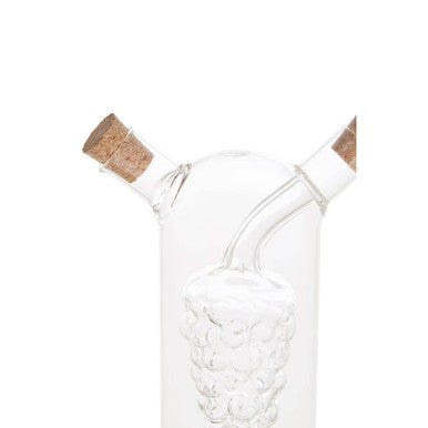 Orsina Montela Oil and Vinegar Glass Bottle – Dual Chamber Dispenser