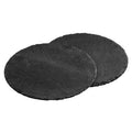Orsina Slate Round Placemats – Set of 2 Natural Grey Stone Table Mats