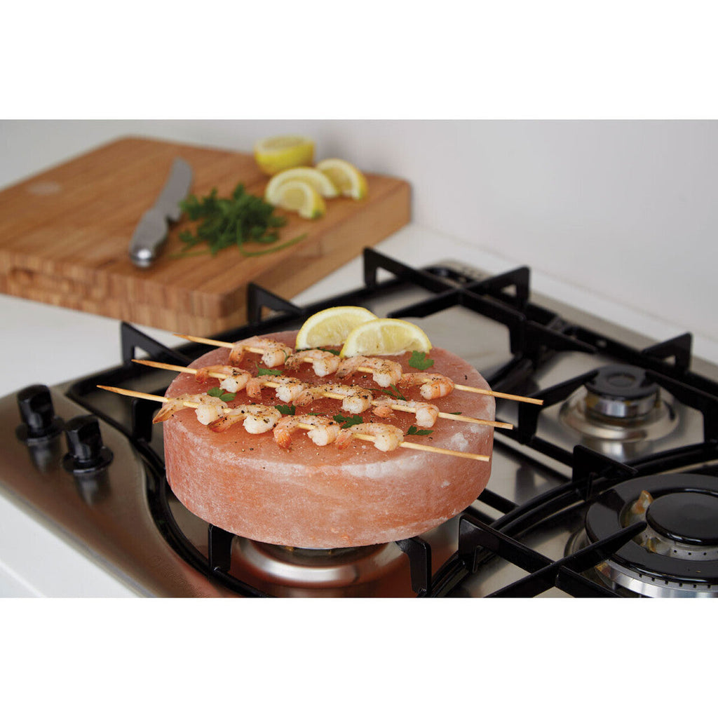 Orsina Himalayan Pink Salt Tile – Round Searing Block and Serving Platter
