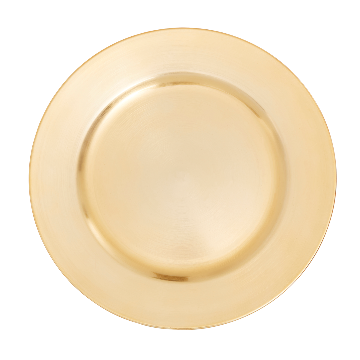 Orsina Dia Flat Gold Charger Plate – Distressed Metallic Table Decor