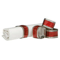 Orsina Red Glitter Napkin Rings – Set of 4 Nickel-Plated Table Decor