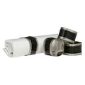 Orsina Black Glitter Napkin Rings – Set of 4 Nickel-Plated Metal
