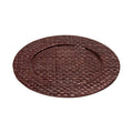 Orsina Pandanus Brown Charger Plate – Woven Rustic Table Decor