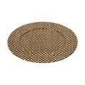 Orsina Pandanus Woven Charger Plate – Black and Natural Coastal Decor