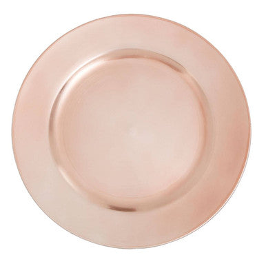 Orsina Dia Rose Gold Charger Plate – 33cm Polypropylene Table Decor