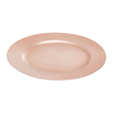Orsina Dia Rose Gold Charger Plate – 33cm Polypropylene Table Decor