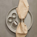 Orsina Silver Napkin Rings – Set of 4 Hammered Metal Table Decor