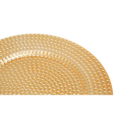 Orsina Dia Gold Hammered Effect Charger Plate – Luxury Table Decor