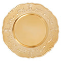 Orsina Gold Finish Baroque Charger Plate – Scalloped Edge Tableware