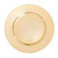 Orsina Dia Gold Finish Flat Style Charger Plate | Luxury Table Decor