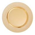 Orsina Gold Finish Pebble Effect Charger Plate for Formal Dining