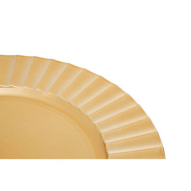 Orsina Gold Finish Wave Rim Charger Plate – Elegant Table Decor