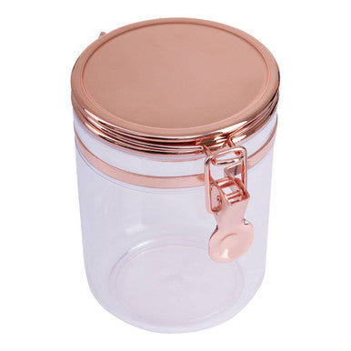 Orsina Gozo 800ml Glass Storage Jar with Airtight Copper Lid