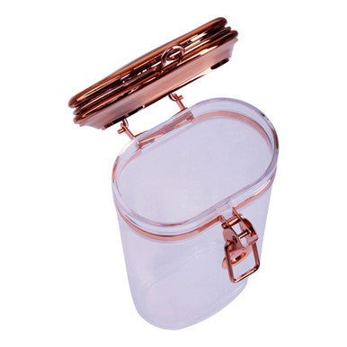 Orsina Gozo 750ml Airtight Glass Storage Jar with Copper Lid