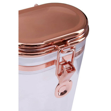 Orsina Gozo 750ml Airtight Glass Storage Jar with Copper Lid