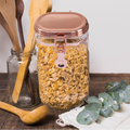 Orsina Gozo 750ml Airtight Glass Storage Jar with Copper Lid