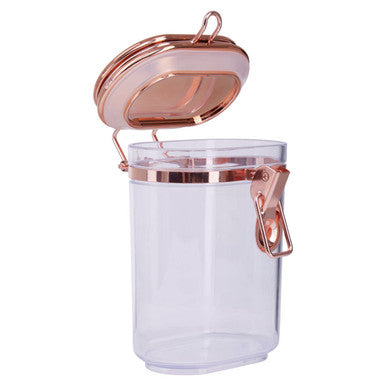 Orsina Gozo 500ml Airtight Glass Jar with Copper Lid – Clear & Gold