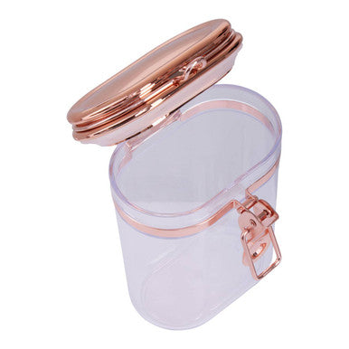 Orsina Gozo 500ml Airtight Glass Jar with Copper Lid – Clear & Gold