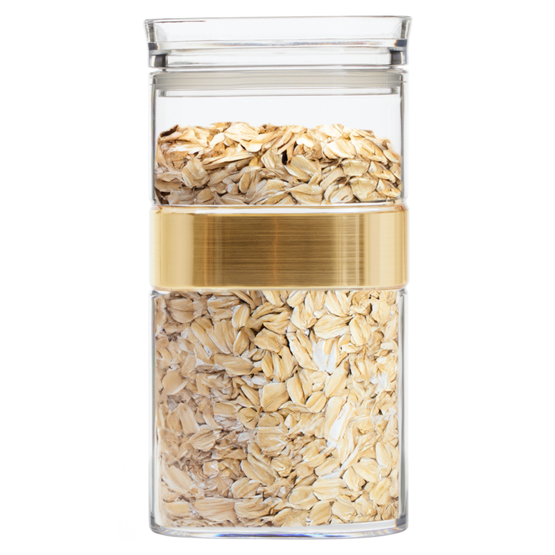 Orsina Gozo 1200ml Square Storage Jar – Airtight Plastic Food Canister