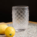 Orsina Knit Highball Glass – 410ml Clear Glass for Cocktails & Water