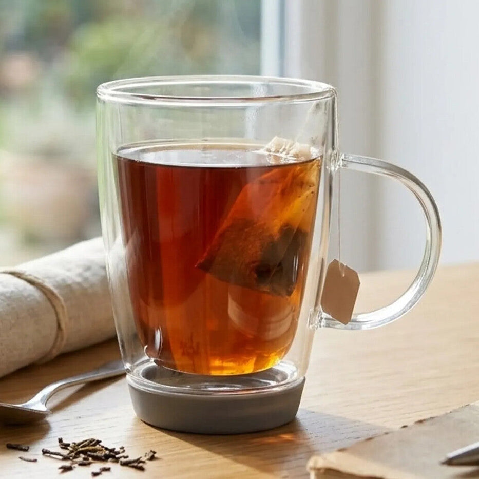 Orsina Amari Double Wall Glass Mug with Silicone Base - 350ml
