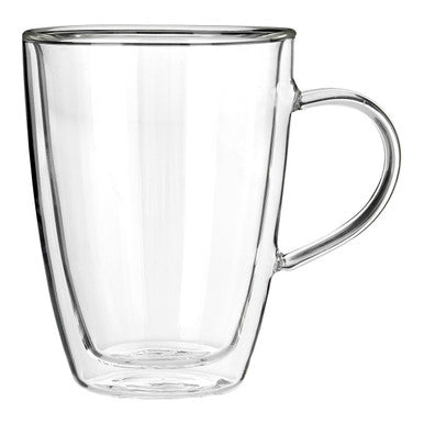 Orsina Amari Double Wall Glass Mug – 330ml Insulated Coffee Cup