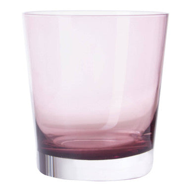 Orsina Darcy Smoked Glass Tumbler – 300ml Pink Tinted Mixer Glass