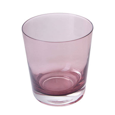 Orsina Darcy Smoked Glass Tumbler – 300ml Pink Tinted Mixer Glass