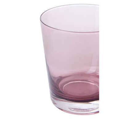 Orsina Darcy Smoked Glass Tumbler – 300ml Pink Tinted Mixer Glass
