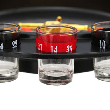 Orsina Roulette Drinking Game – 16 Shot Glasses & Casino Style Wheel