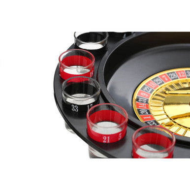 Orsina Roulette Drinking Game – 16 Shot Glasses & Casino Style Wheel