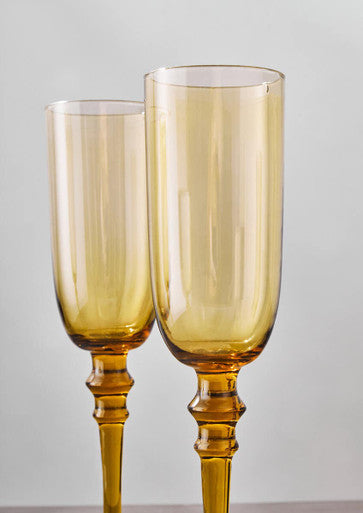 Orsina Tessa Champagne Flutes – Set of 4 Modern Glassware Stemware