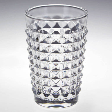 Orsina Pyramid Highball Glasses – Set of 4 Textured Glass Tumblers