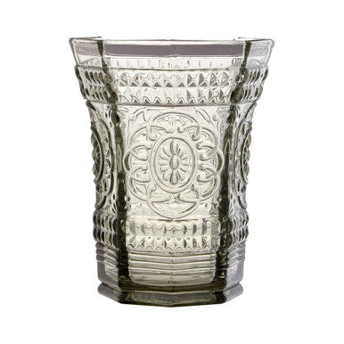 Orsina Baroque Smoked Glass Tumbler – Elegant Drinking Glassware