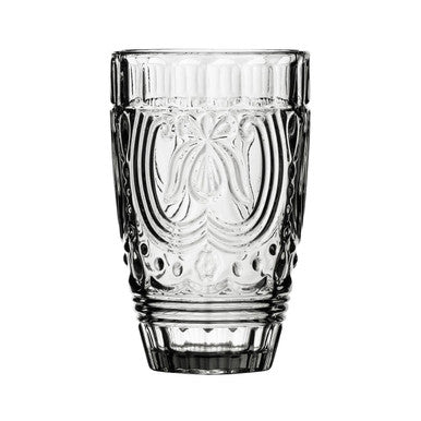 Orsina Imperial Highball Glass – 400ml Smoked Embossed Drinkware