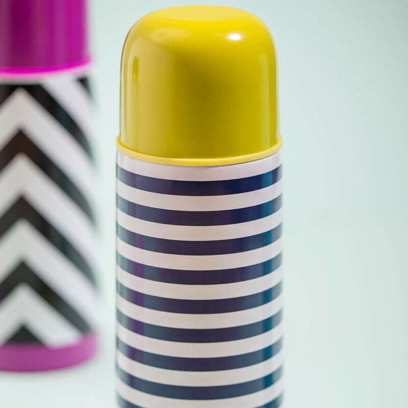 Orsina Mimo Stripe 350ml Vacuum Flask – Insulated Travel Bottle