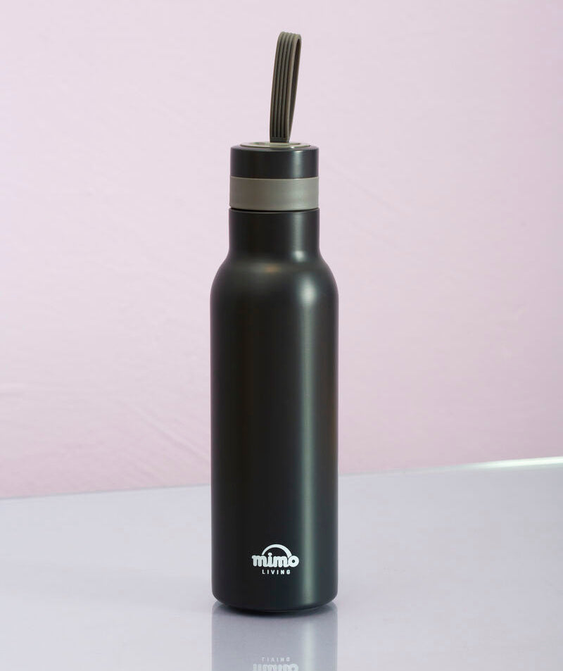 Orsina Mimo Sports Bottle – 500ml Matte Grey Ergonomic Water Bottle