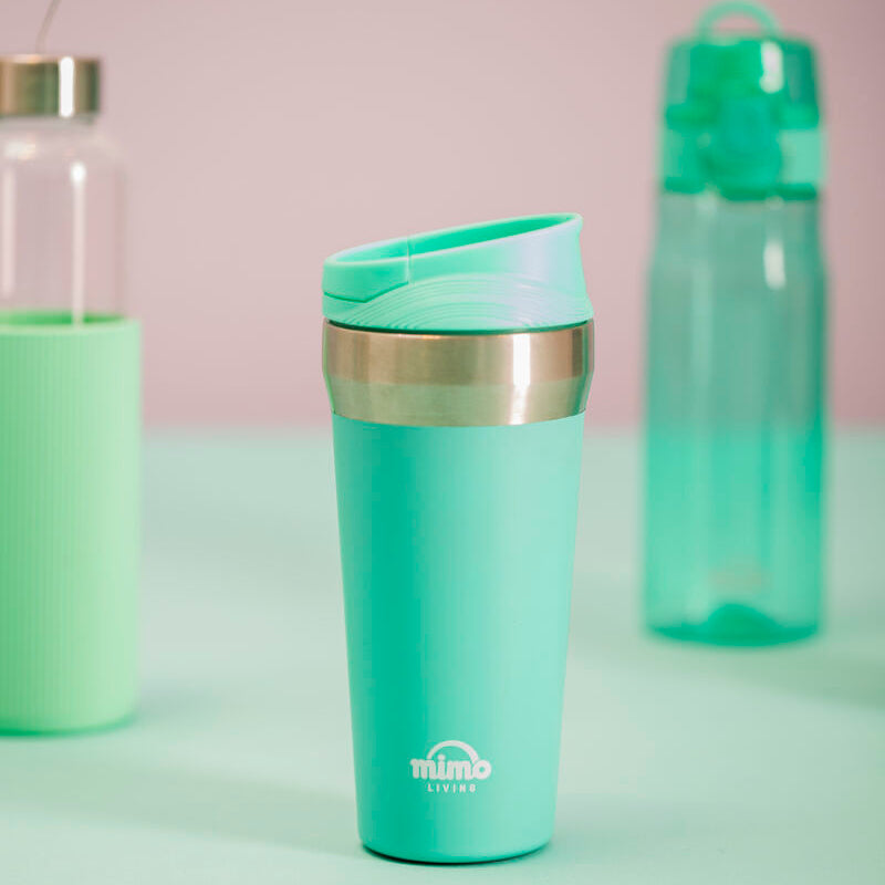 Orsina Mimo Travel Mug – 380ml Turquoise Insulated Stainless Steel