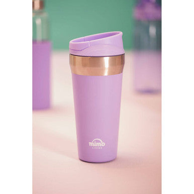 Orsina Lilac Travel Mug – 380ml Double-Walled Stainless Steel Cup