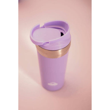 Orsina Lilac Travel Mug – 380ml Double-Walled Stainless Steel Cup