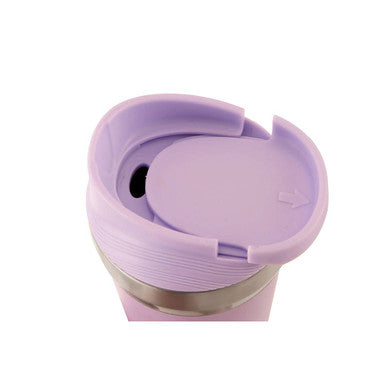 Orsina Lilac Travel Mug – 380ml Double-Walled Stainless Steel Cup