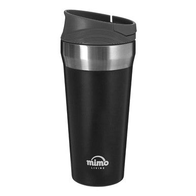 Orsina Grey Travel Mug – 380ml Insulated Stainless Steel Tumbler