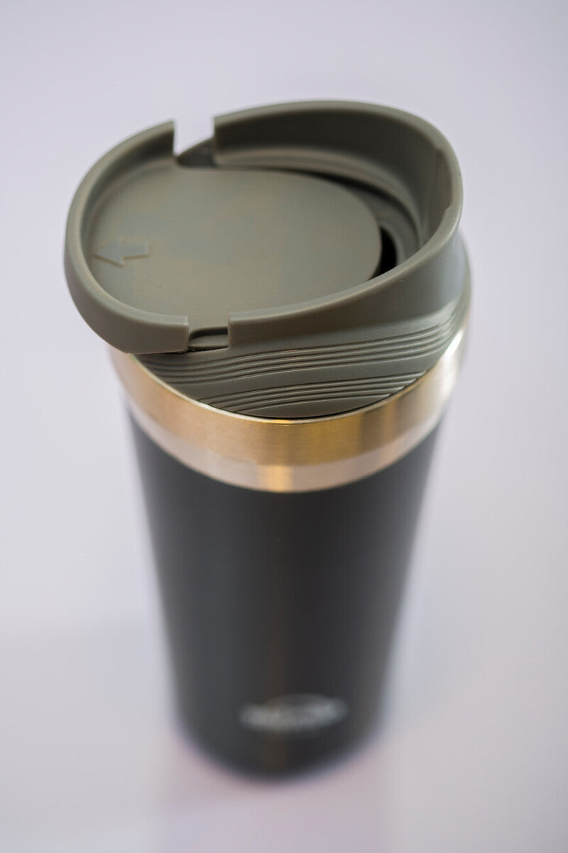 Orsina Grey Travel Mug – 380ml Insulated Stainless Steel Tumbler