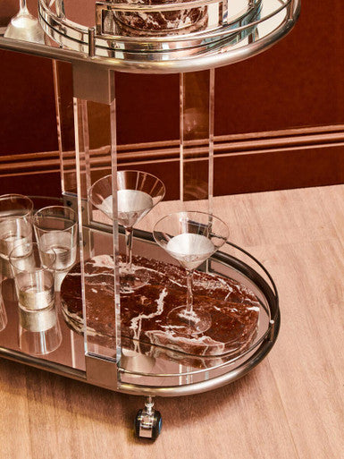 Orsina Apollo Clear Glass Tumblers – Set of 4 Textured Drinking Glasses