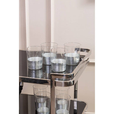 Orsina Apollo Highball Glasses – Set of 4 Vertical Patterned Glassware