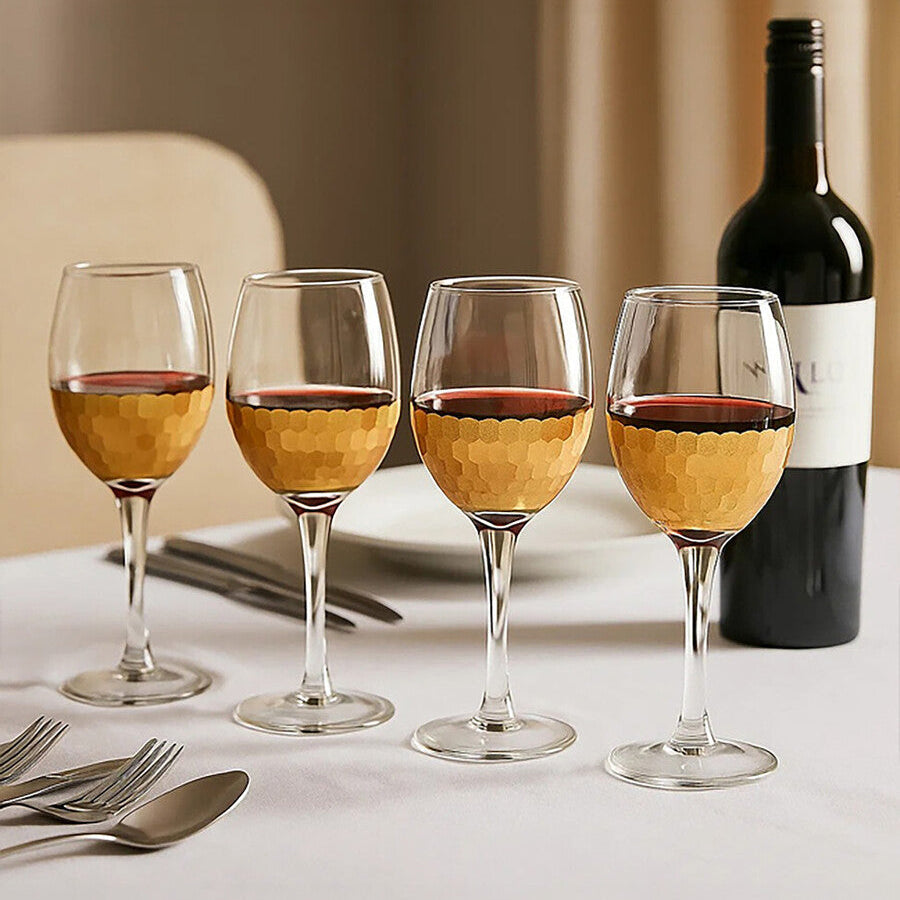 Orsina Astrid Small Wine Glasses – 300ml Modern Glassware Set of 4