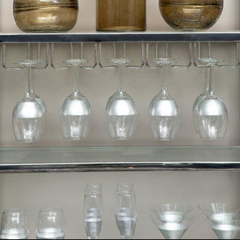 Orsina Apollo Champagne Flutes – Set of 4 Metallic Glassware, 210ml
