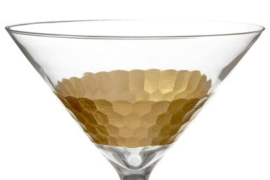 Orsina Astrid Geometric Cocktail Glasses – Set of 2 Modern Glassware
